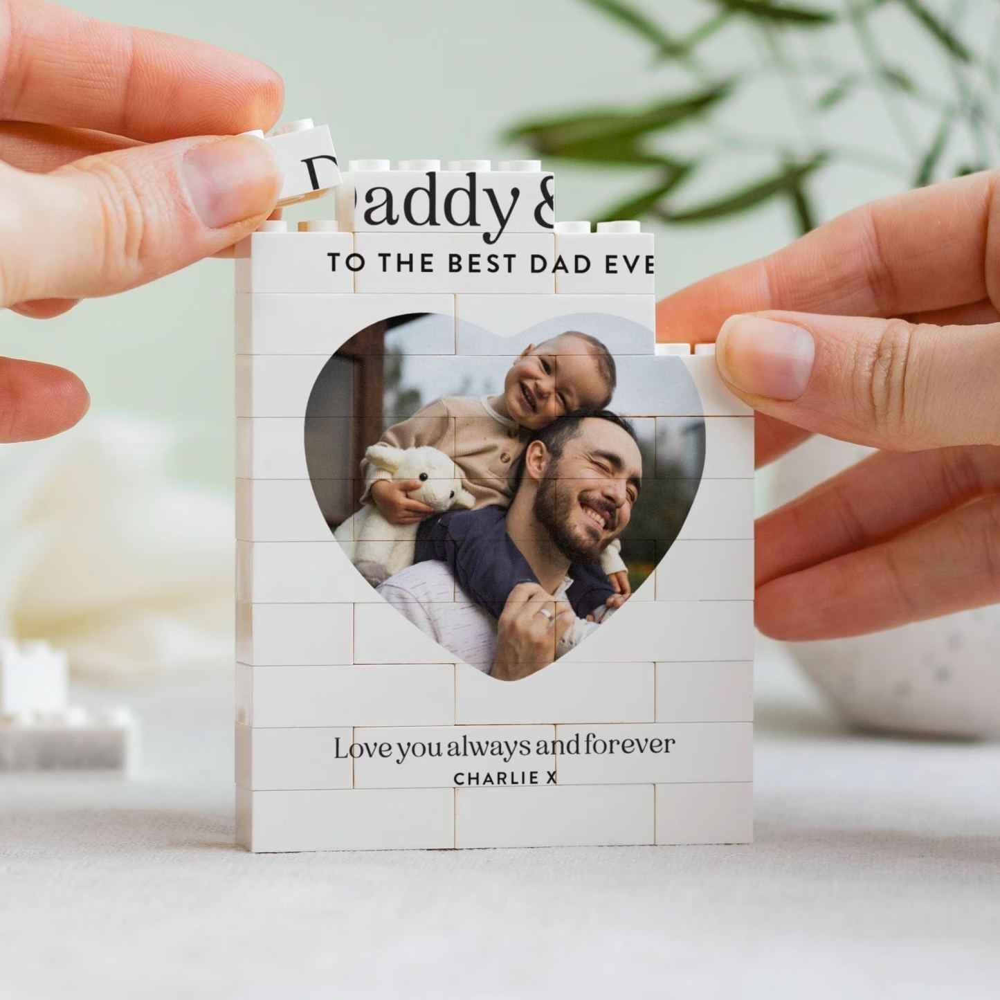 Daddy And Me Gift, Personalised Dad Photo Keepsake, Fathers Day Present From Kids, Best Dad Ever Birthday Gift, New Dad Photo Block