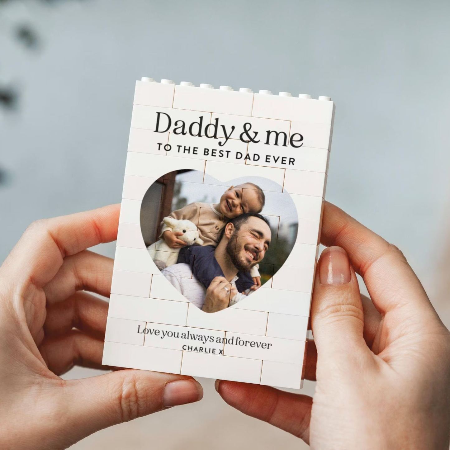 Daddy And Me Gift, Personalised Dad Photo Keepsake, Fathers Day Present From Kids, Best Dad Ever Birthday Gift, New Dad Photo Block