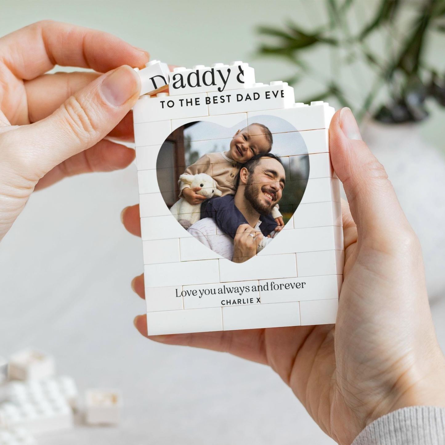 Daddy And Me Gift, Personalised Dad Photo Keepsake, Fathers Day Present From Kids, Best Dad Ever Birthday Gift, New Dad Photo Block