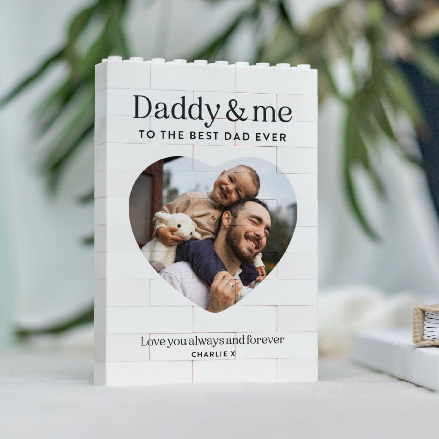 Daddy And Me Gift, Personalised Dad Photo Keepsake, Fathers Day Present From Kids, Best Dad Ever Birthday Gift, New Dad Photo Block