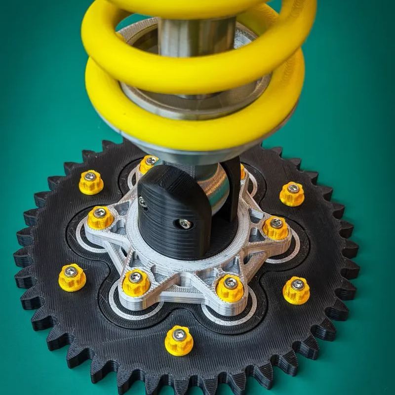 Suspension Shock Absorber Lamp, Mechanical Gear Base Ambient Light, Creative Desktop Decor Gift For Car Tuning Enthusiasts