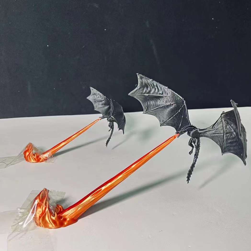 Dragon Flame Book Nook, 3D Flying Dragon Flame Book Nook,Flying Dragon Bookshelf Decoration, Dragon Statue Ornament Book Nook,Gothic Dragon Halloween Bookshelf Decor (2PCS)