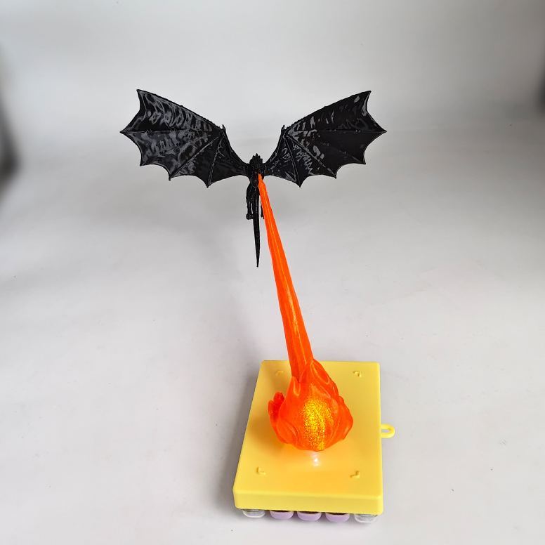 Dragon Flame Book Nook, 3D Flying Dragon Flame Book Nook,Flying Dragon Bookshelf Decoration, Dragon Statue Ornament Book Nook,Gothic Dragon Halloween Bookshelf Decor (2PCS)