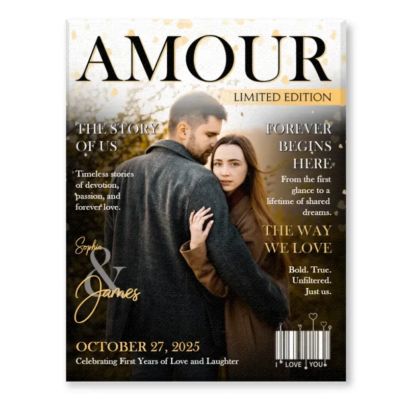 Personalized LOVE STORY Magazine for Couples on Valentine's Day - mysiliconefoodbag