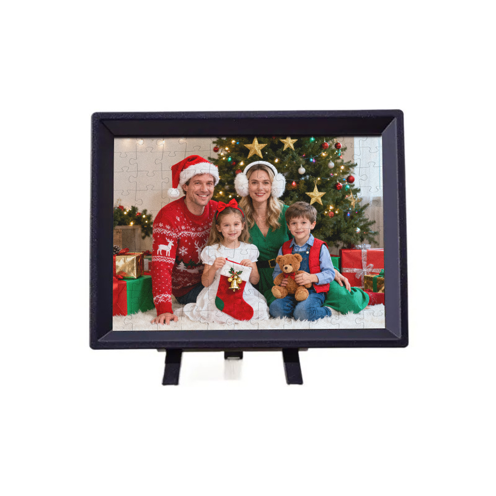 Custom Photo 3D Photo Frame Jigsaw Puzzle Kids Educational Toy Fun to Assemble and Play Home Decoration Christmas Gift - 