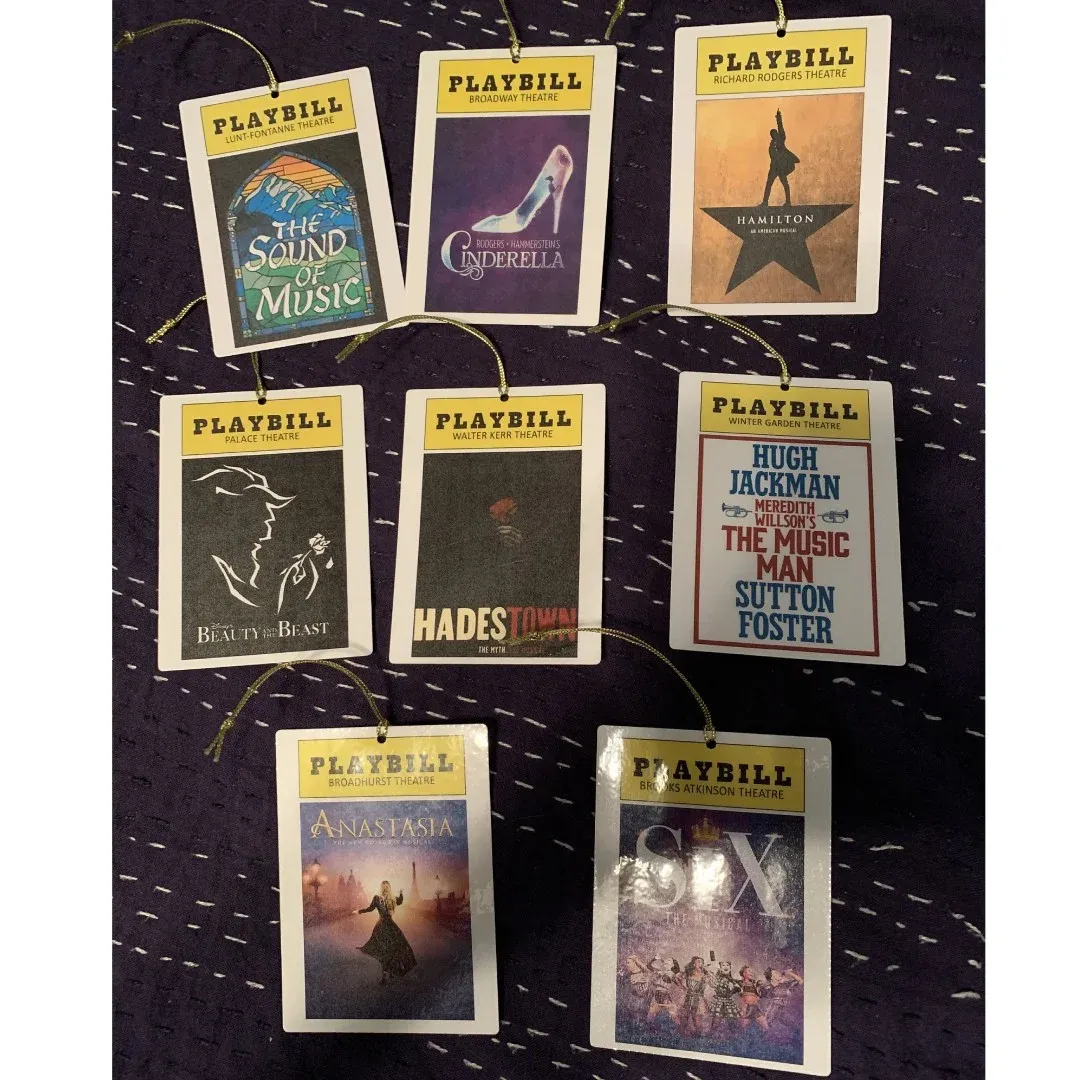 Theater-inspired Program Ornaments Broadway Show Ornaments