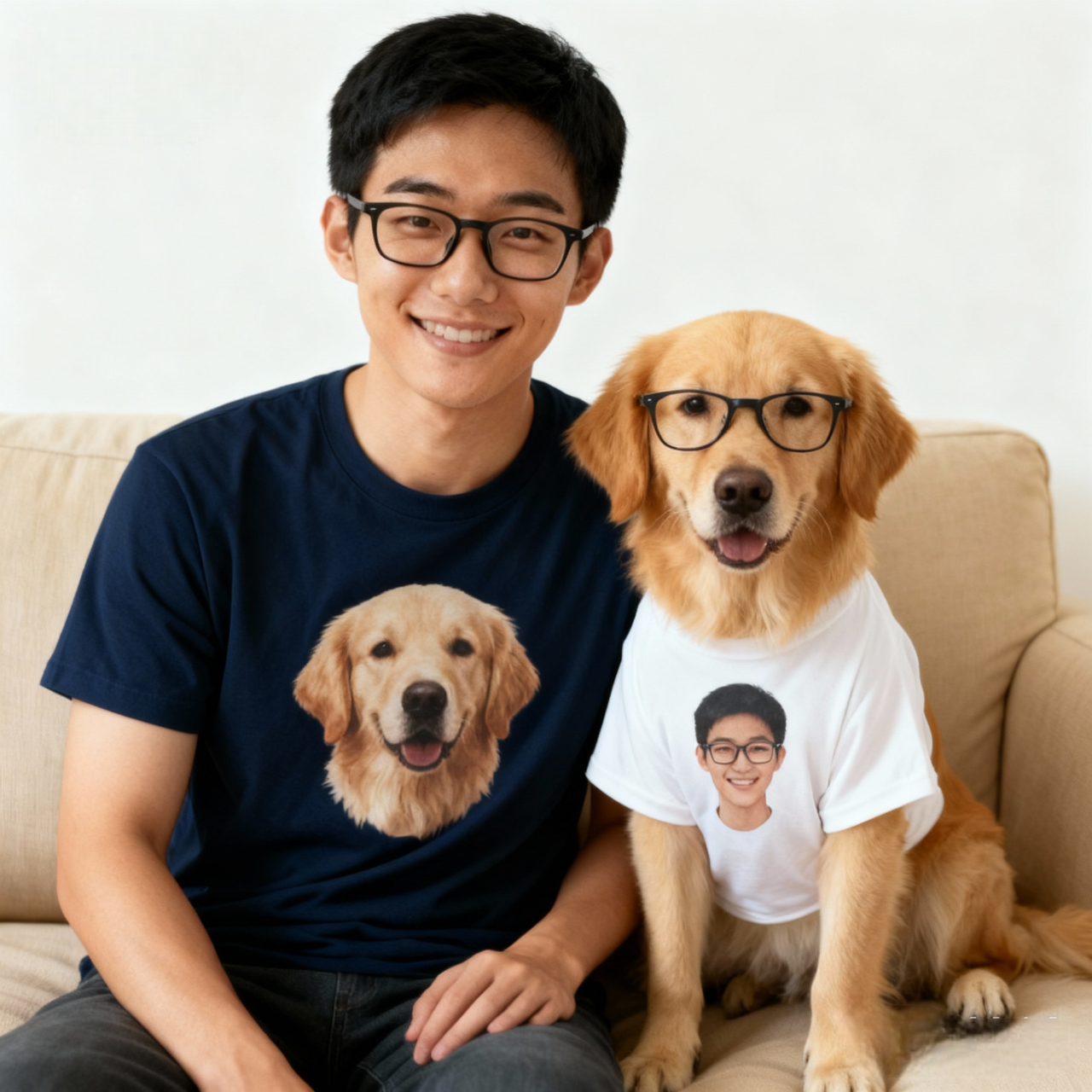 Custom Pet Matching Shirt with Pet Parents Perfect Christmas Gift for Pet Lovers