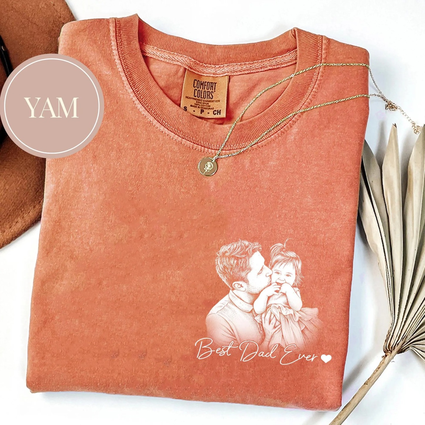 Custom Photo Shirt For Dad, Fathers Day Gifts, Father's Day Shirt, Personalized Dad Portrait Shirt, Dad Birthday Gifts, Gift for Husband