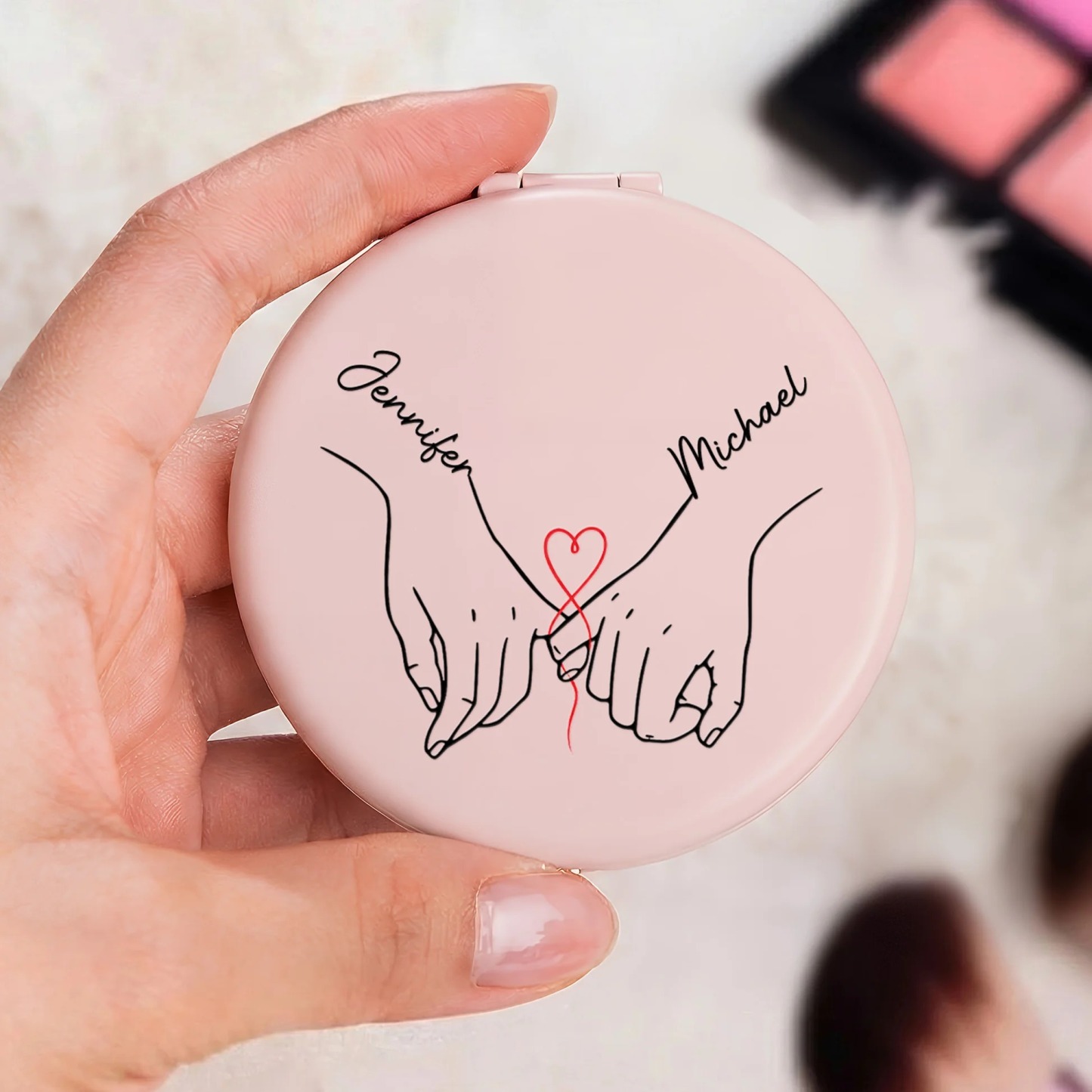 To My Wife Never Forget That I Love You - Personalized Compact Mirror