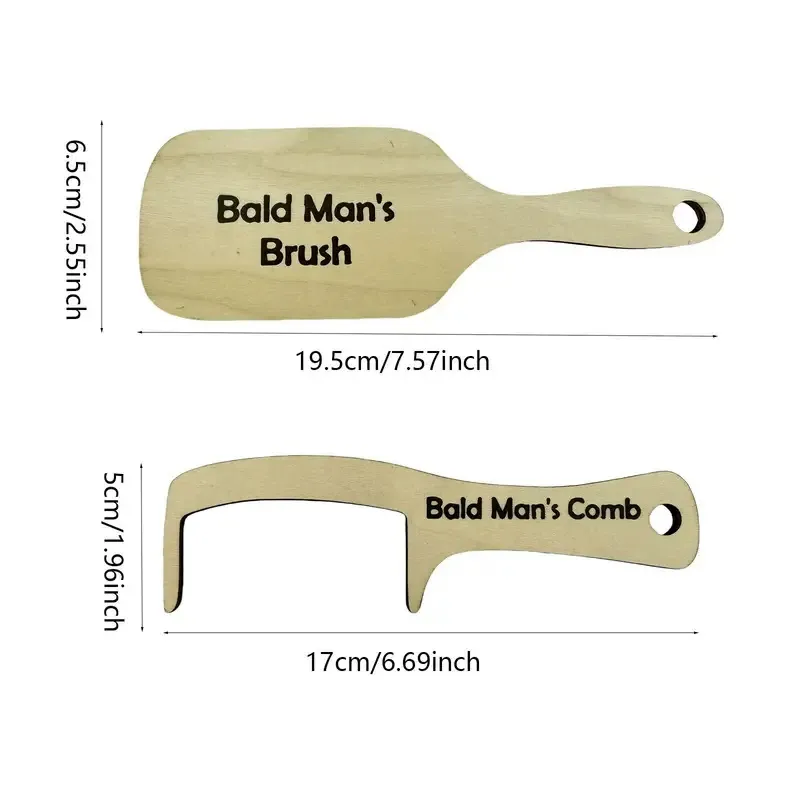 Funny Bald Men Comb Funny Gag Gift Father's Day Prank Gift Hair Loss Comb for Bald Men Over The Hill Party Gift Birthday for Men