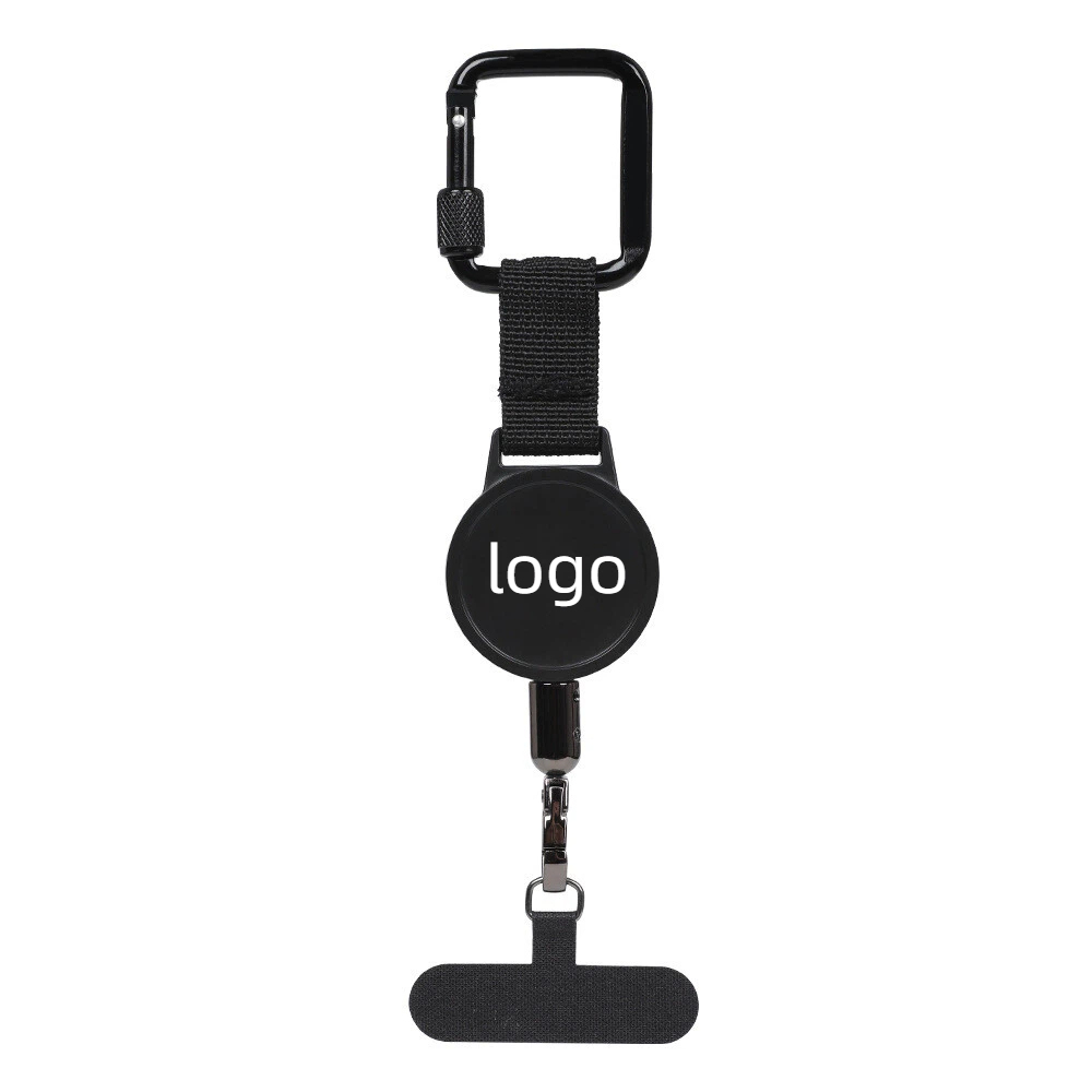 Personalized Retractable Anti-Theft Phone Grip with Detachable Security Strap