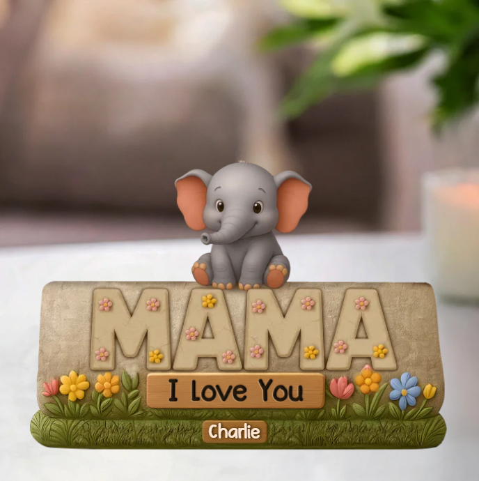 Our Tiny Feet Follow Your Big Heart - Family Personalized Custom Acrylic Plaque Custom Shape - Mother's Day, Gift For Mom, Grandma