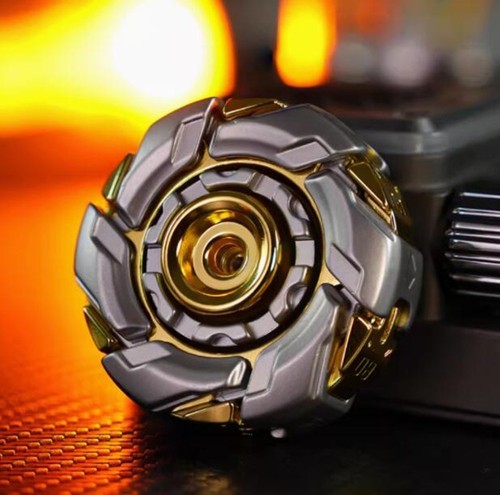 EDC Fidget Sliders Fidget Toys, Stress Relief Magnetic Metal Open Armor Spinning Top for Adults