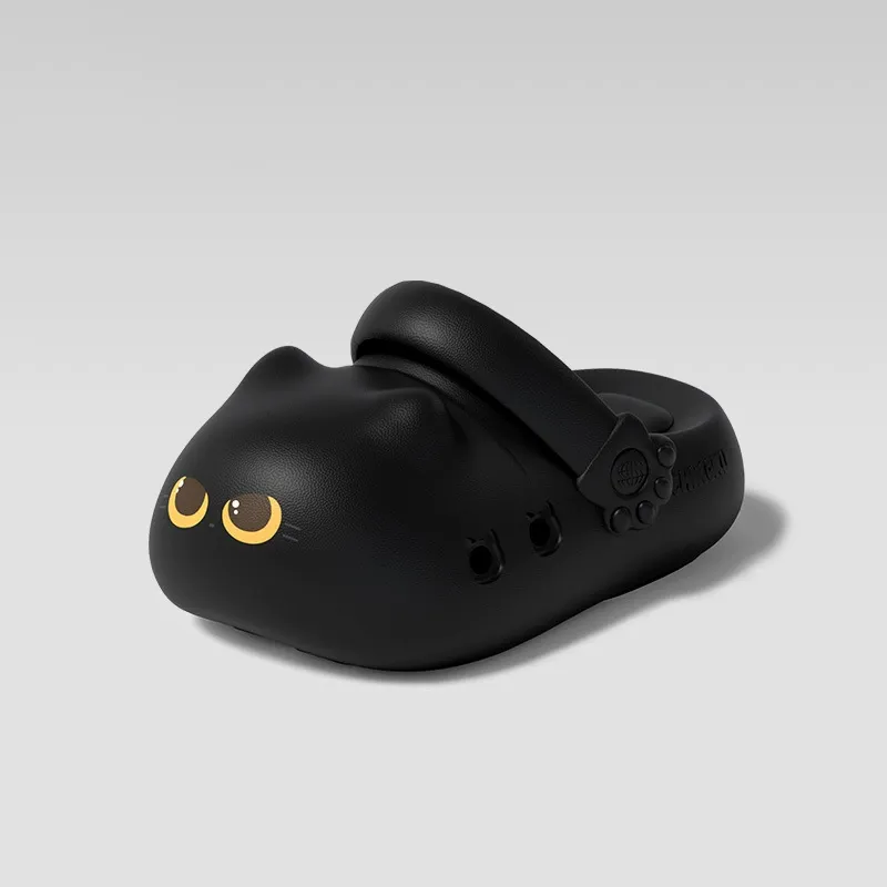 Cute Cat Clogs with Paw Print Aesthetic Summer Garden Shoes Cloud Slides for Cat Lovers