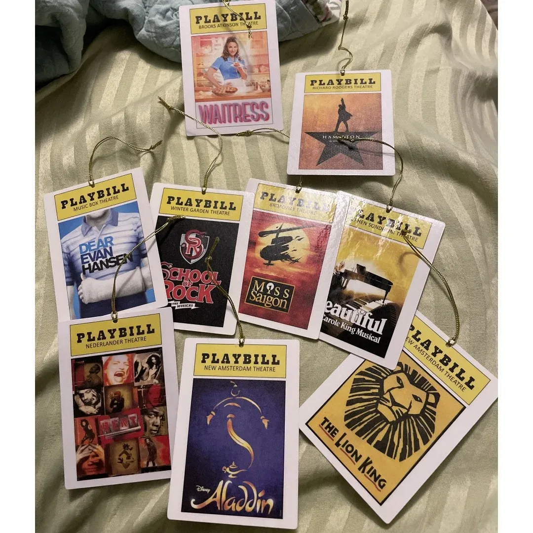 Theater-inspired Program Ornaments Broadway Show Ornaments