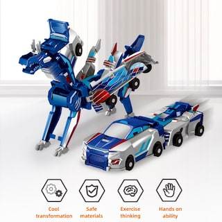 Transformer Unicorn Transforming Toy Cars, 2 Units, For Children - International Sale.