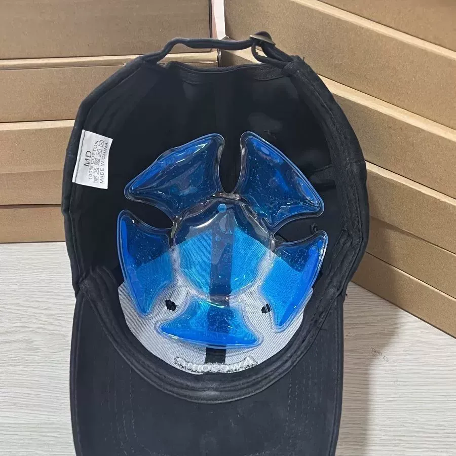 Cool Down Cold Pack Gel Ice Pack for Catcher Helmets Riding Helmet Ice Pack Keep Cool in Hot Summer(No Hat)