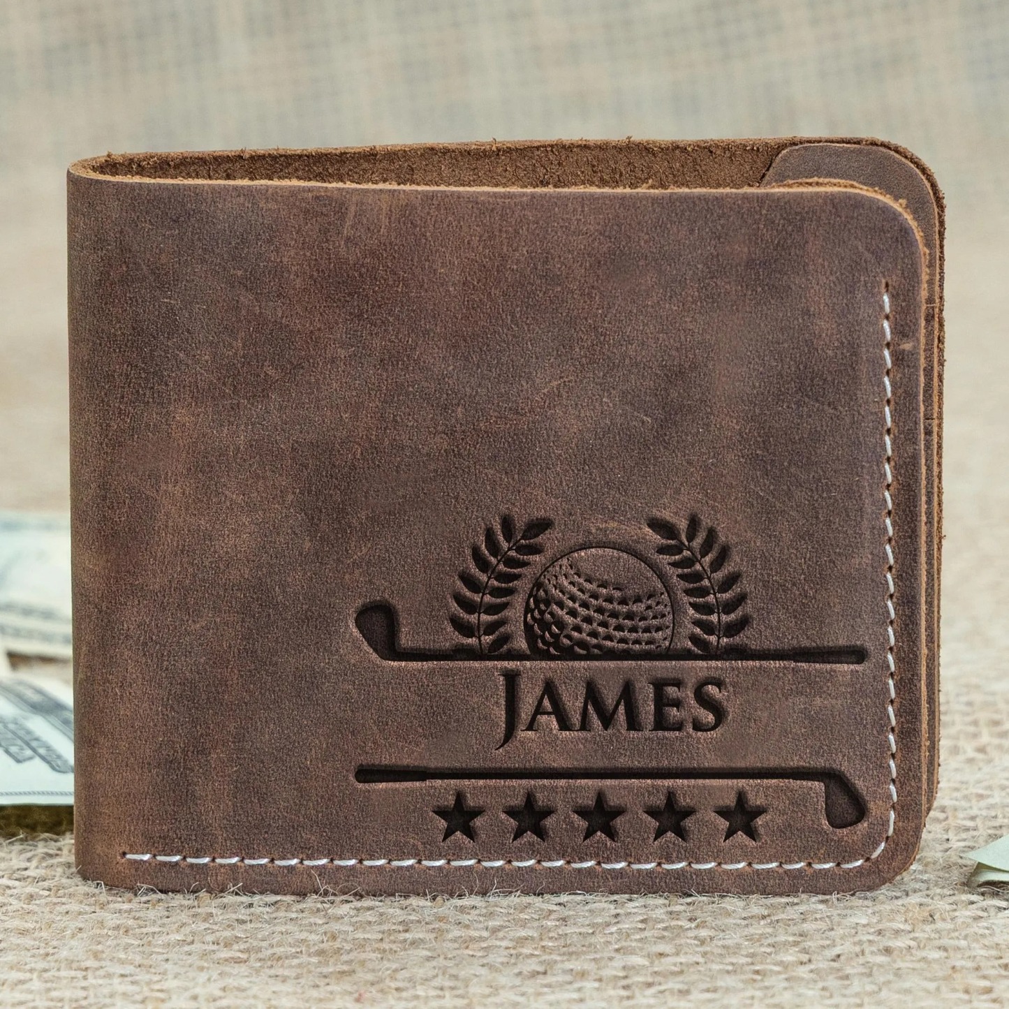 Personalized Gift For Team | Soccer Ball Personalized Wallet | Baseball Gift | Anniversary Gift For Him