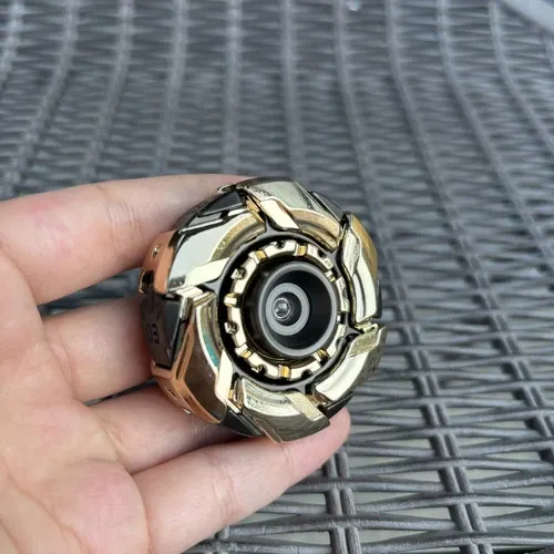 EDC Fidget Sliders Fidget Toys, Stress Relief Magnetic Metal Open Armor Spinning Top for Adults