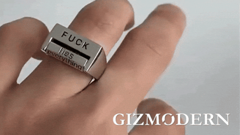 Creative Rotating Mood Ring Fun Emotional Spinner Ring for Stress Relief & Style