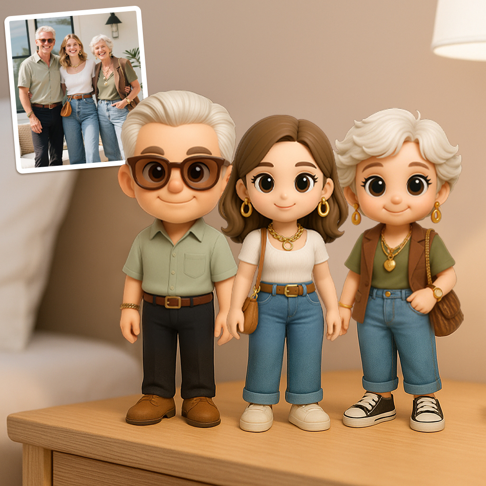 Personalisierte 3d-actionfigur. Verwandeln Sie Ihr Foto In Ein Einzigartiges Geschenk Für Den Vater. Das Beste Geschenk Für Den Vater. -