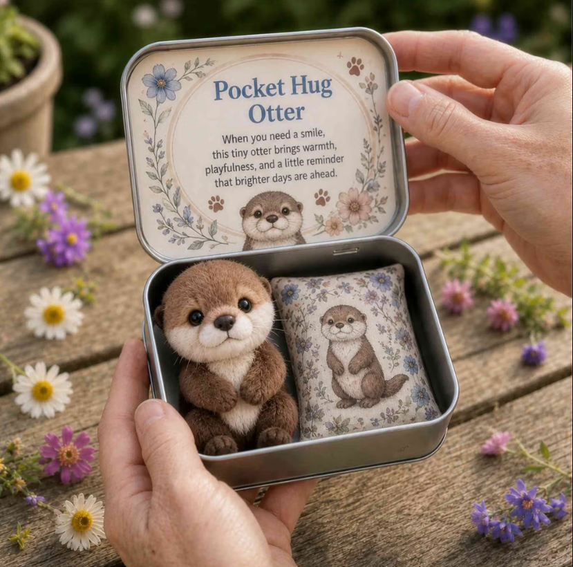 Personalisierte Pocket Hug Mini-Plüschtier-Geschenkbox Mit Namen, Gemütliche Andenkendose Mit Niedlichem Stofftier, Herzliches Geschenk Für Familie Und Freunde - 