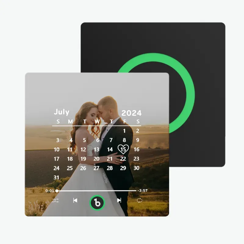 Neues 4.0-upgrade, Benutzerdefinierter Bunter Rahmen, Album-kühlschrankmagnet, Kühlschrank-musikmagnet, Kann Lieder Abspielen, Weihnachtsgeschenk - 