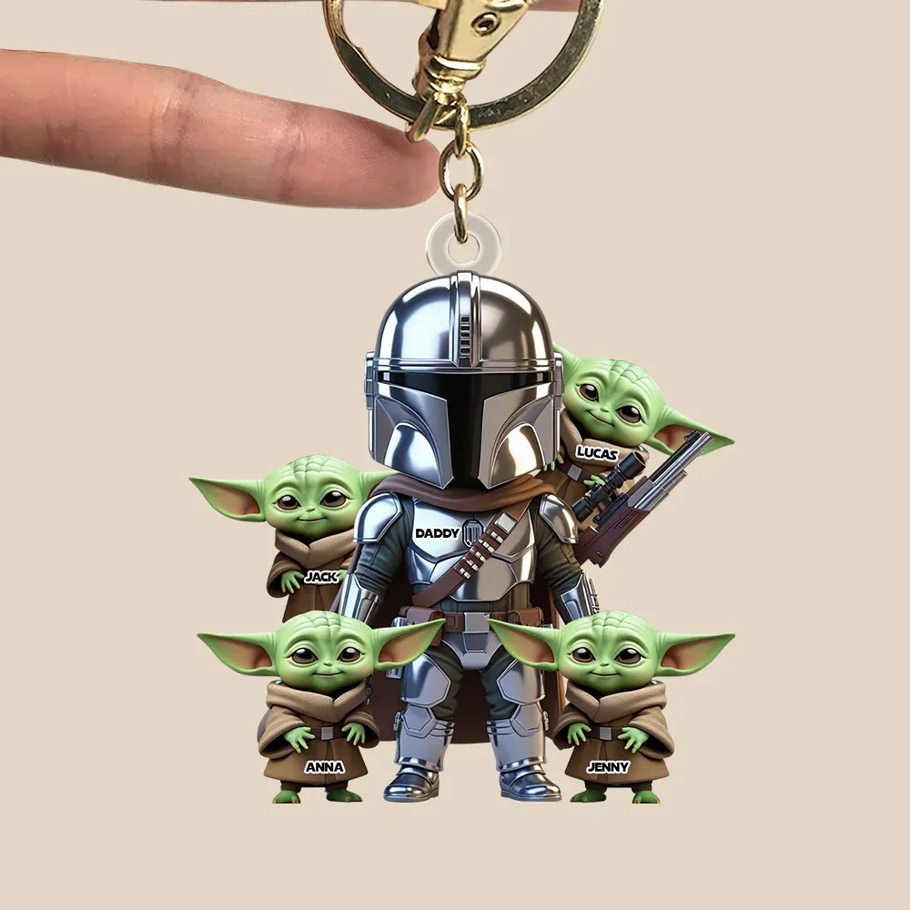 Schlüsselanhänger „krieger-papa", Personalisierte Geschenke Für Papa - 