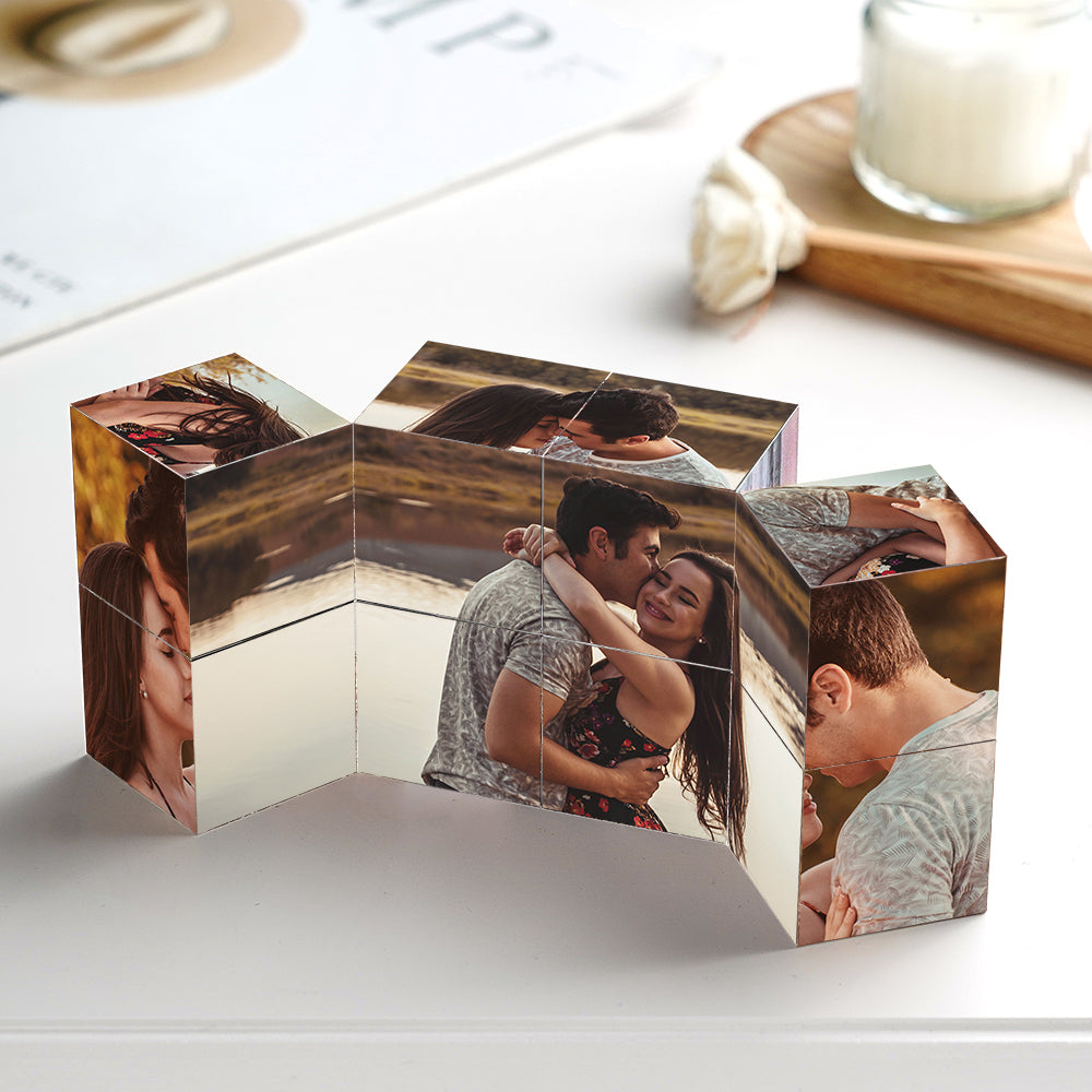 Kundenspezifisches Multi Foto Faltzauber Zauberwürfel Süßes Haustier