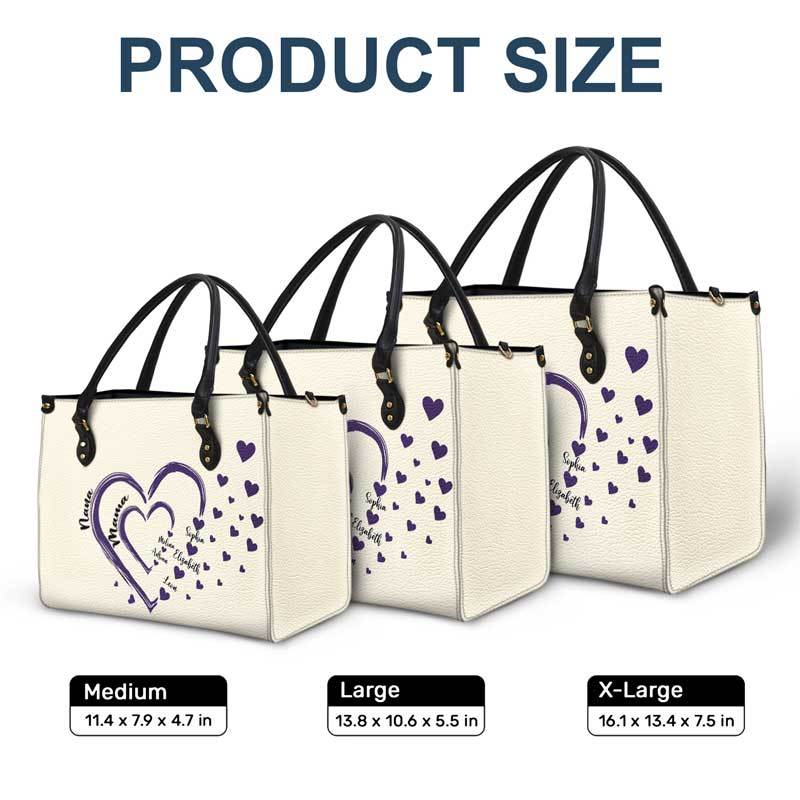 Mamas Omas Lieblinge - Geschenk Für Mutter, Großmutter - Personalisierte Ledertasche - 