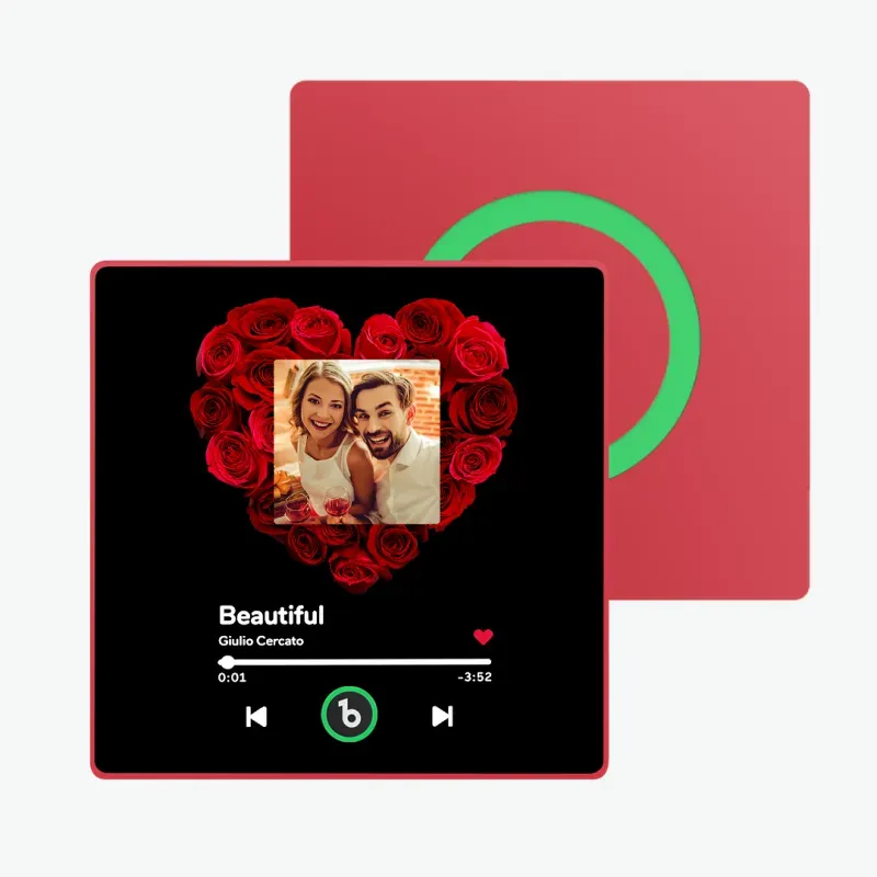 Neues 4.0-upgrade, Benutzerdefinierter Bunter Rahmen, Album-kühlschrankmagnet, Kühlschrank-musikmagnet, Kann Lieder Abspielen, Weihnachtsgeschenk - 