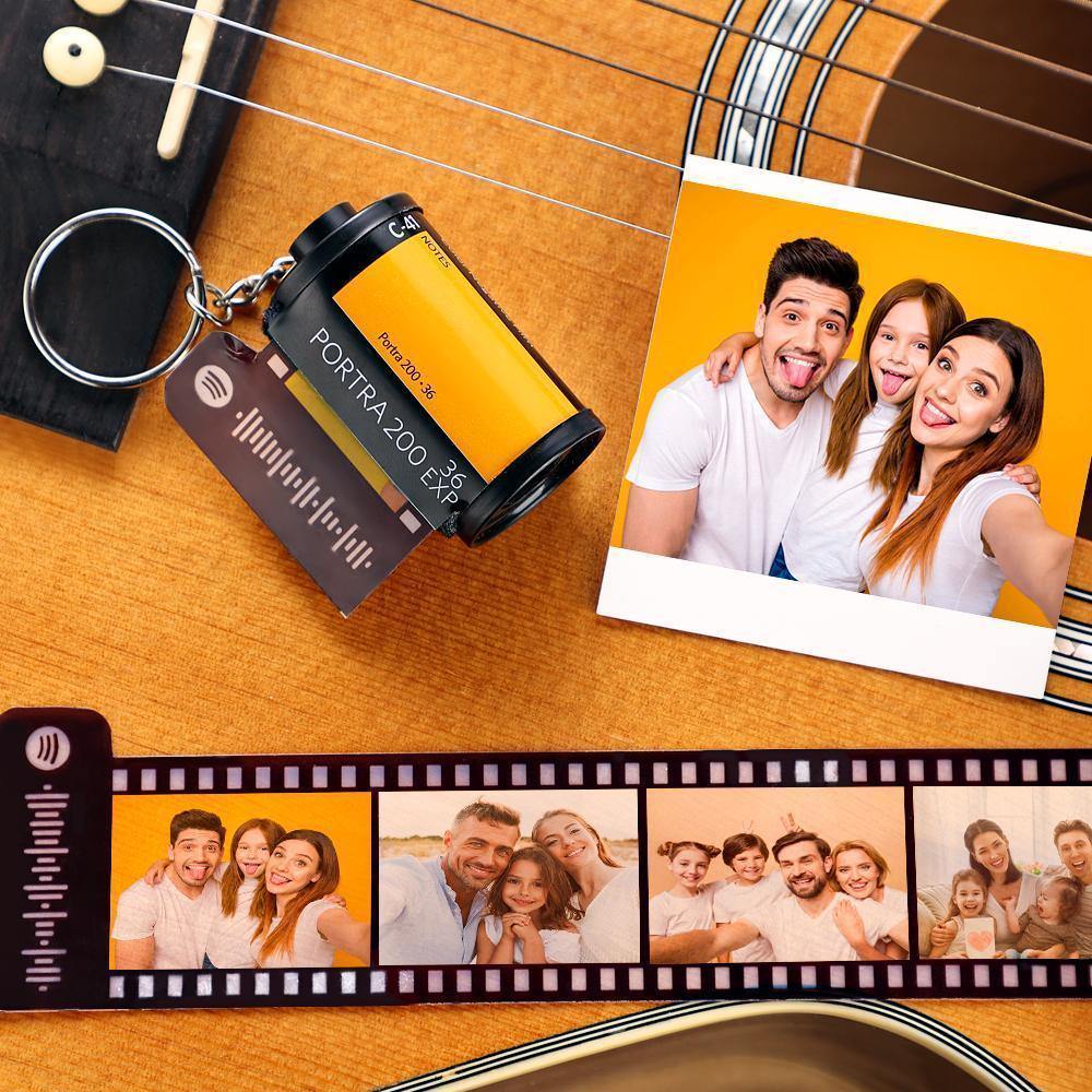 Personalisierte Spotify Code Kamera Rolle Schlüsselbund Kodak Multiphoto für Familie 5-20 Bilder - meinefotohandyhuelle