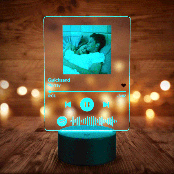 Benutzerdefiniertes Song-poster, Weihnachtsgeschenke, Scannbarer Spotify-code, Acryl-musik-schlüsselanhänger Für Die Familie -