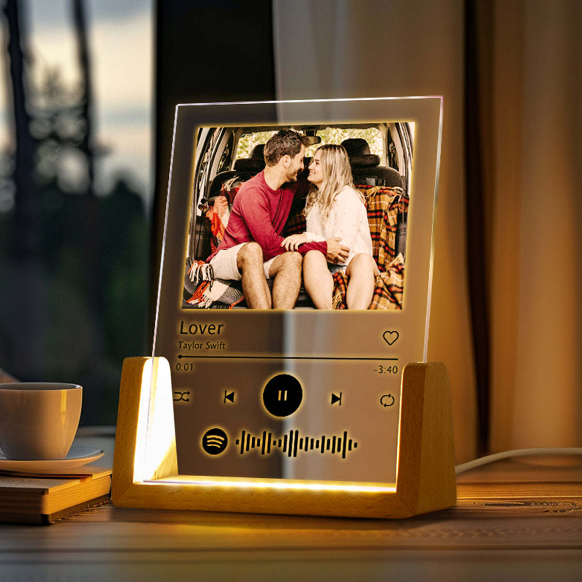 Benutzerdefiniertes Song-poster, Weihnachtsgeschenke, Scannbarer Spotify-code, Acryl-musik-schlüsselanhänger Für Die Familie -