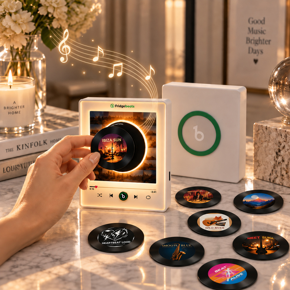 Personalisierter Vinyl-Schallplatten-Kühlschrankmagnet - 