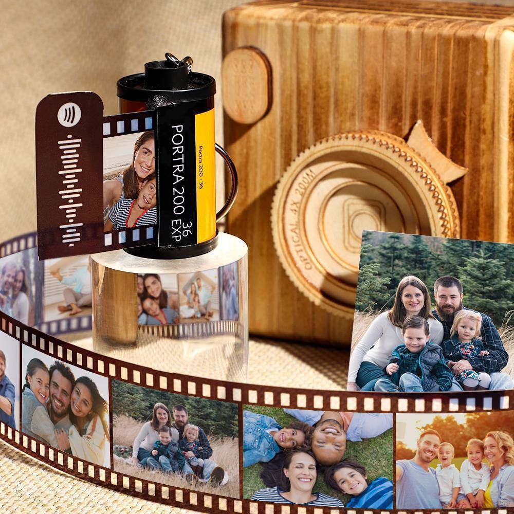 Personalisierte Spotify Code Kamera Rolle Schlüsselbund Kodak Multiphoto für Familie 5-20 Bilder - meinefotohandyhuelle