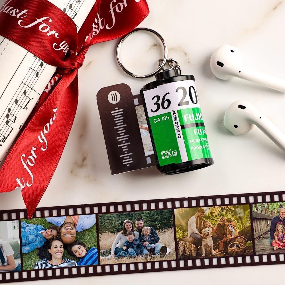 Personalisierte Spotify Code Kamera Rolle Schlüsselbund Kodak Multiphoto für Familie 5-20 Bilder - meinefotohandyhuelle