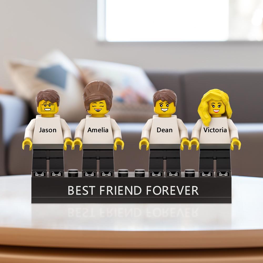 Geschenke Für Papa, Individuelle Minifiguren, Personalisierte Minifiguren Mit Sockel, Individuelle Multiplayer-minifiguren - FotoPortemonnaie