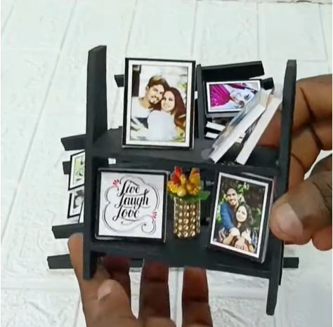 Das Miniaturregal – Individuelles Foto- Und Textgeschenk Zum Valentinstag, Personalisiertes Erinnerungsstück Für Paare - 