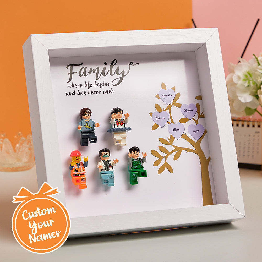 Minifiguren-displayrahmen, Geburtstagsgeschenke Für Die Familie - FotoPortemonnaie