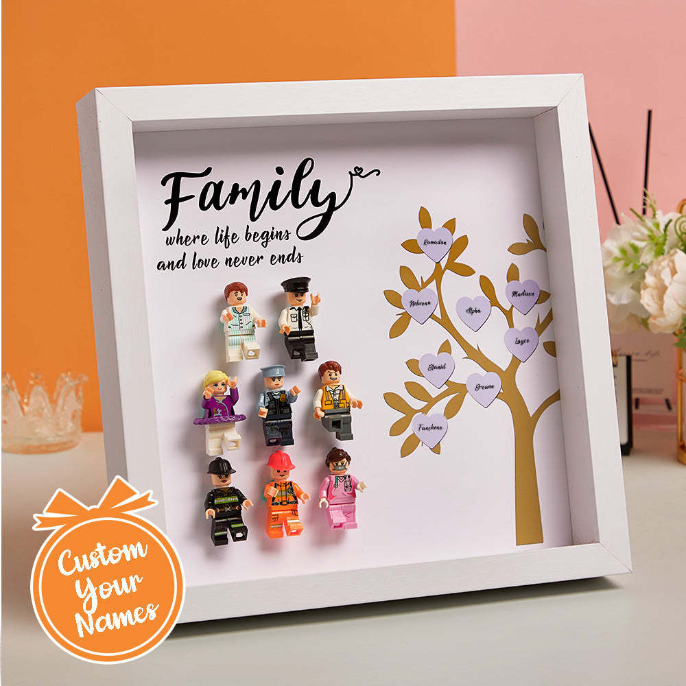 Minifiguren-displayrahmen, Geburtstagsgeschenke Für Die Familie - FotoPortemonnaie
