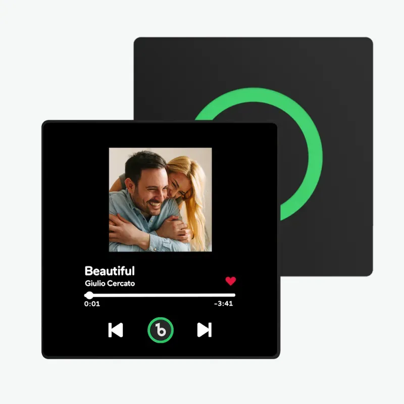 Neues 4.0-upgrade, Benutzerdefinierter Bunter Rahmen, Album-kühlschrankmagnet, Kühlschrank-musikmagnet, Kann Lieder Abspielen, Weihnachtsgeschenk - 