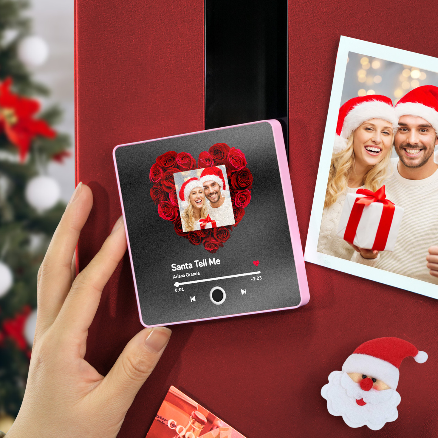 Personalisierter Kühlschrankmagnet Mit Album, Personalisierter Musik-kühlschrankmagnet, Kann Lieder Abspielen, Weihnachtsgeschenk - 