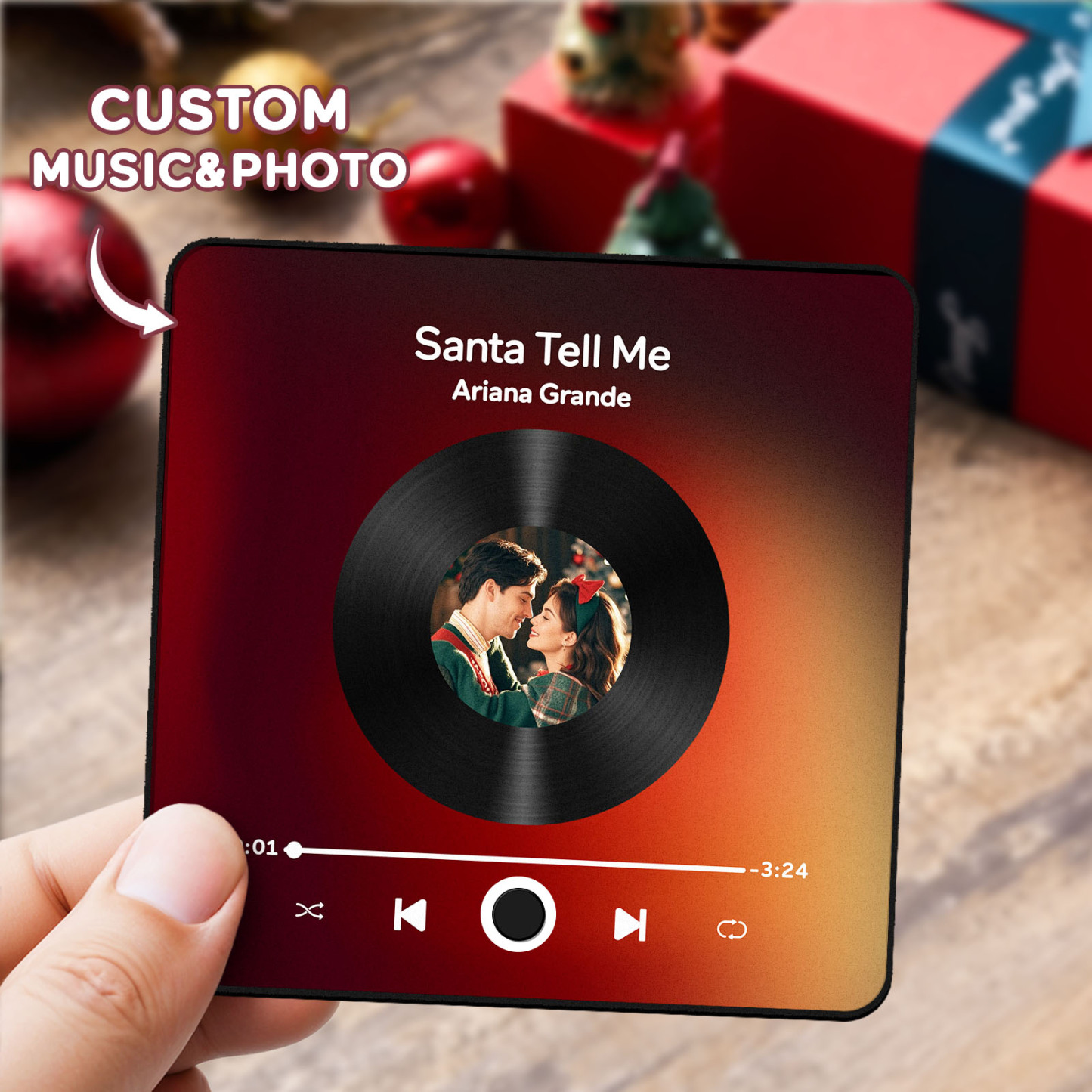 Personalisierte Spotify-album-musik-kühlschrankmagnete – Weihnachtsgeschenke – Individuelle Musikmagnete, Die Lieder Abspielen Können - 