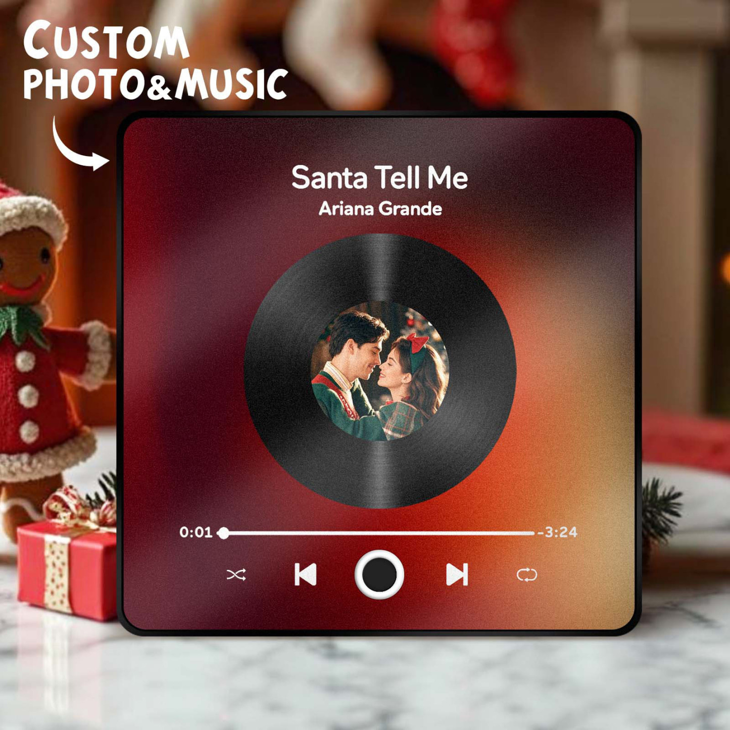 Personalisierte Spotify-album-musik-kühlschrankmagnete – Weihnachtsgeschenke – Individuelle Musikmagnete, Die Lieder Abspielen Können - 