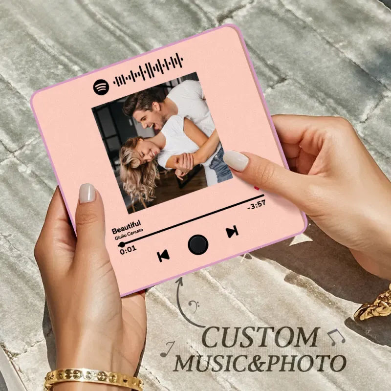 Personalisierter Kühlschrankmagnet Mit Mehreren Fotos, Musik, Kann Lieder Abspielen, Personalisierter Kühlschrankmagnet Mit Foto - 
