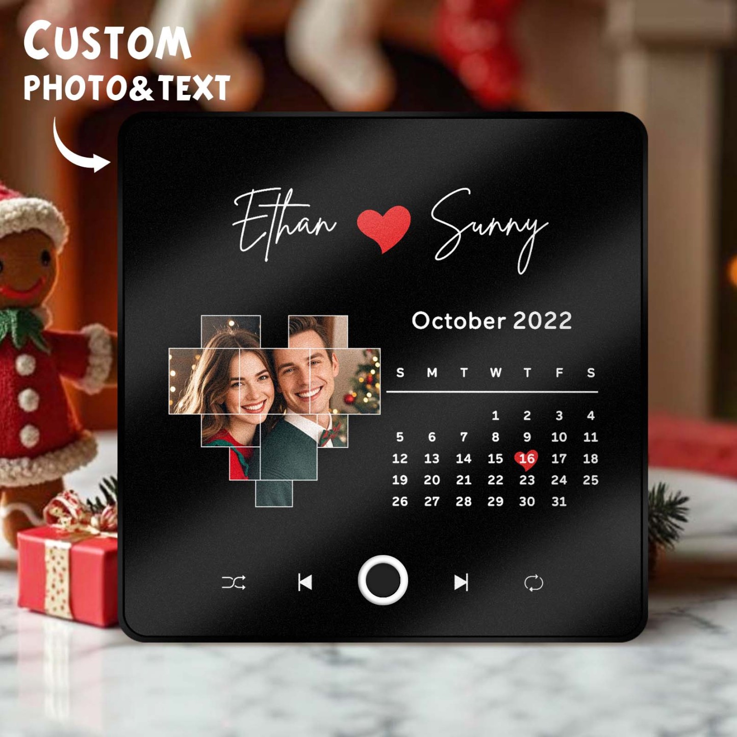 Personalisierte Spotify-album-musik-kühlschrankmagnete – Weihnachtsgeschenke – Individuelle Musikmagnete, Die Lieder Abspielen Können - 