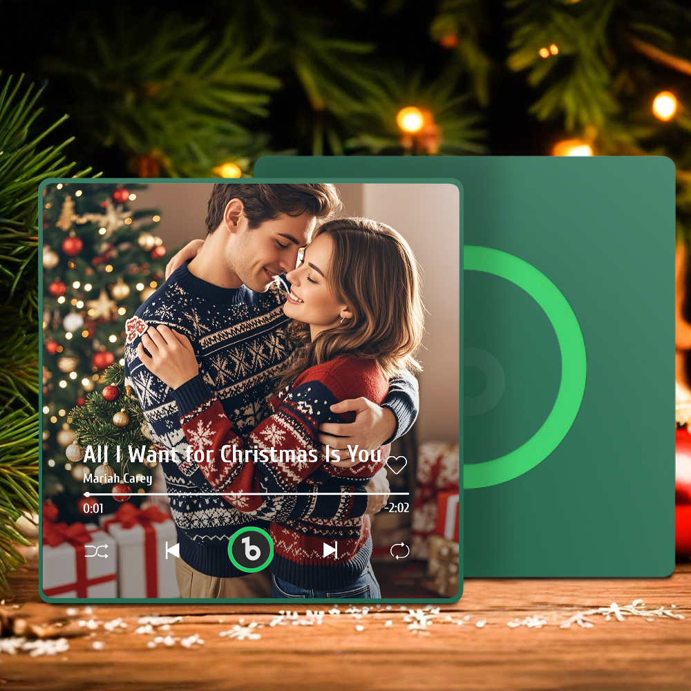 Neues 4.0-upgrade, Benutzerdefinierter Bunter Rahmen, Album-kühlschrankmagnet, Kühlschrank-musikmagnet, Kann Lieder Abspielen, Weihnachtsgeschenk