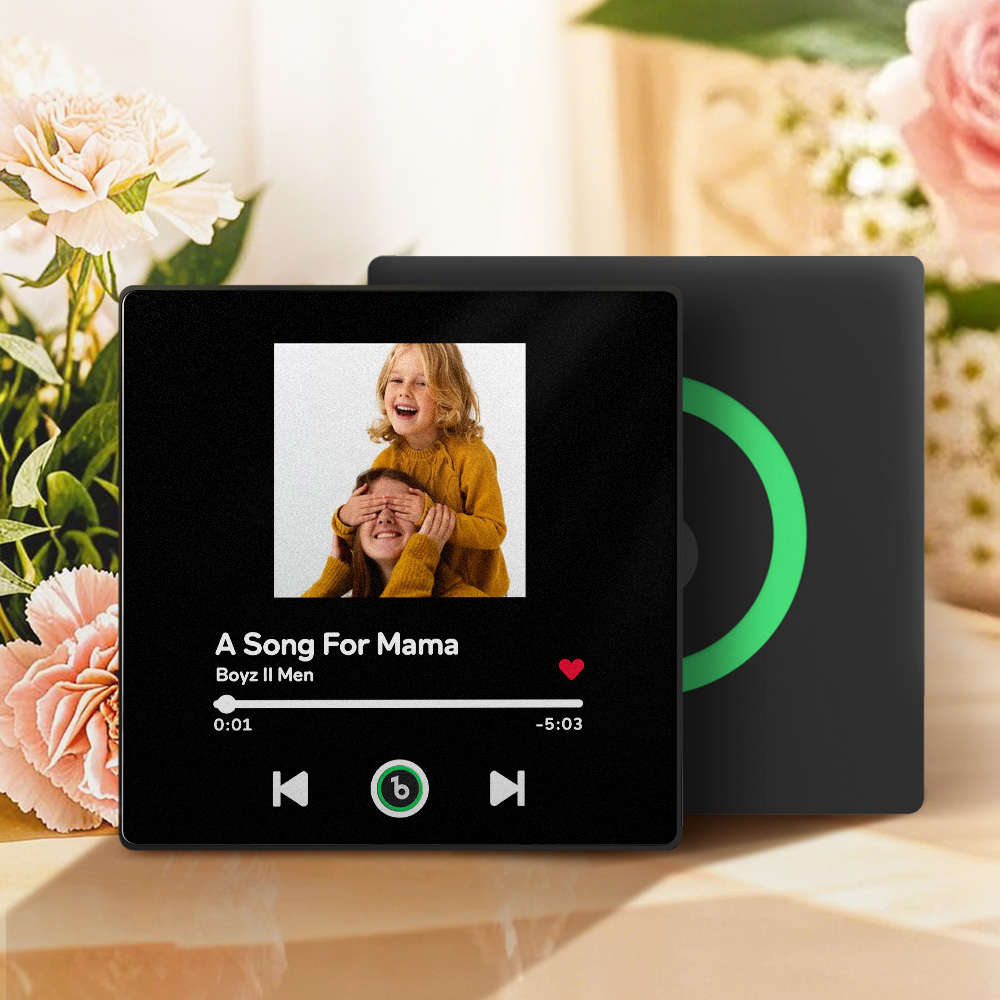 Geschenke Für Mama, Individueller Musik-kühlschrankmagnet, Bunter Rahmen, Personalisierter Album-kühlschrankmagnet, Der Als Lied Abgespielt Werden Kann - 
