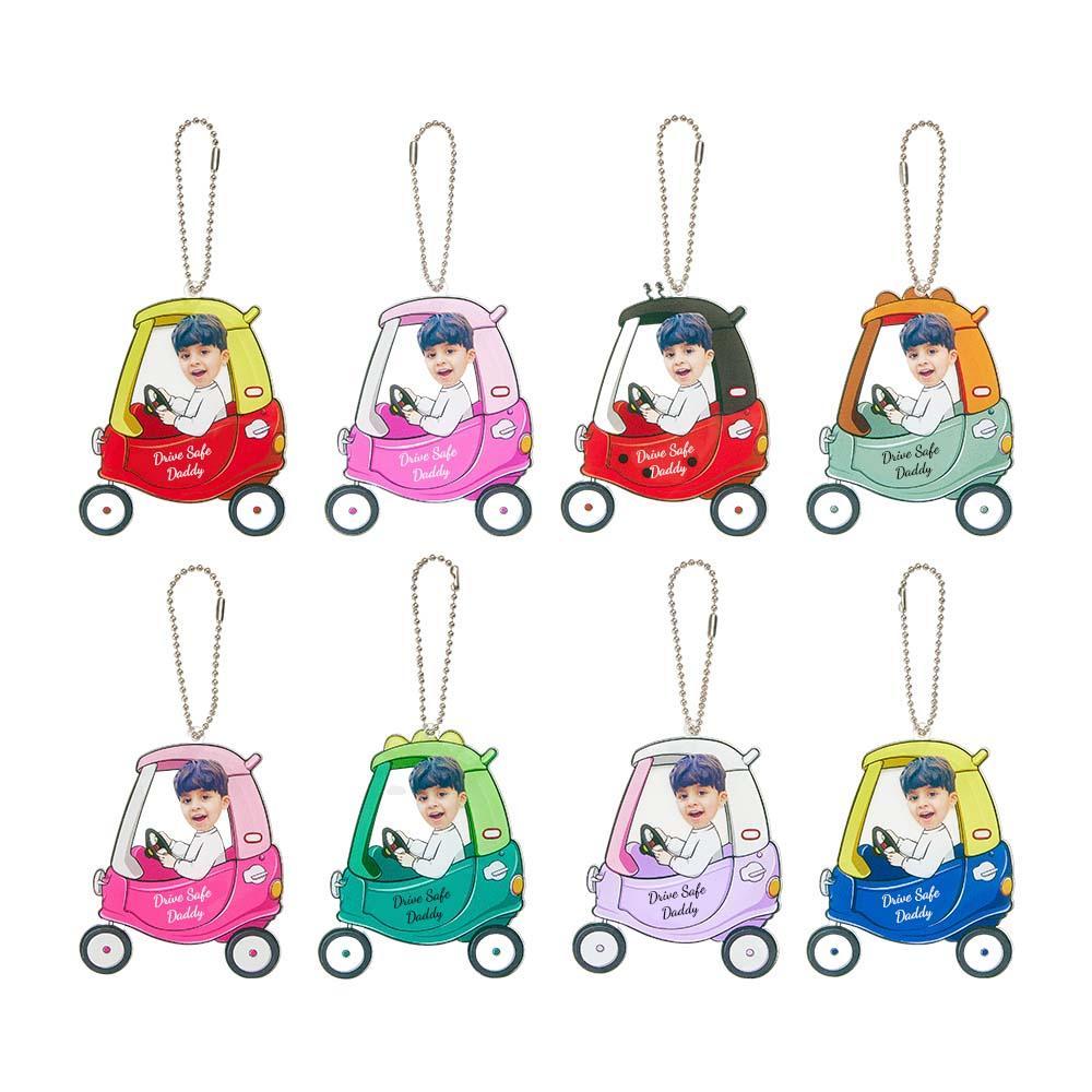 Geschenke Für Vater, Drive Safe Daddy, Personalisiertes Auto-foto-ornament, Auto-rückspiegel-hängezubehör -